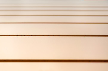 parallel wall lines of a modern house close up
