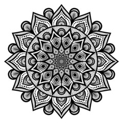 Luxury ornamental mandala background premium illustration