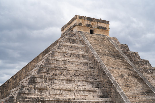 Temple of Kukulcan El Castillo in Chichen Itza Yucatan Mexico