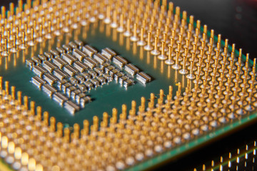 Processor in close up