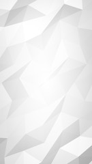 Obraz premium White abstract background. Lowpoly backdrop. Crumpled paper. 3D illustration