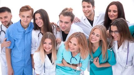 Fototapeta na wymiar young medical professionals standing together. concept of health protection