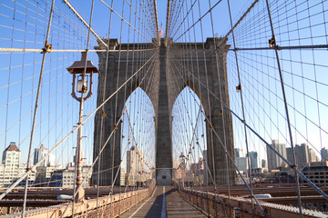 A fantastic view from the Brooklyn Bridge