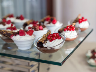 assorted mini dessert