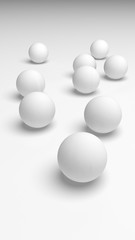 White abstract background. Lowpoly backdrop. Crumpled paper. 3D illustration