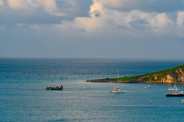 Obraz premium tropical beach panorama Anguilla island Caribbean sea