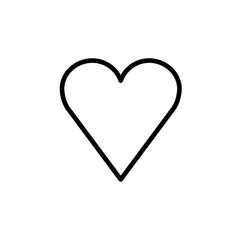 Heart shape vector. Linear icon. Love symbol.