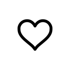 Heart shape vector. Linear icon. Love symbol.
