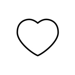 Heart shape vector. Linear icon. Love symbol.