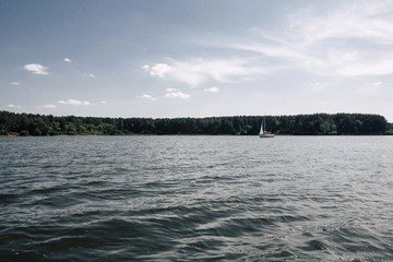 boat on the lake