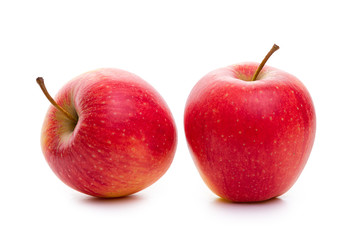 Red apples. Isolate on a white background.