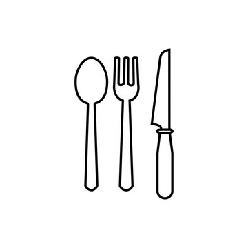 Spoon Fork Knife Vector Illustration