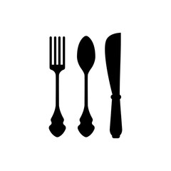 Spoon Fork Knife Vector Illustration
