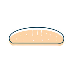 Bread flat style icon vector design