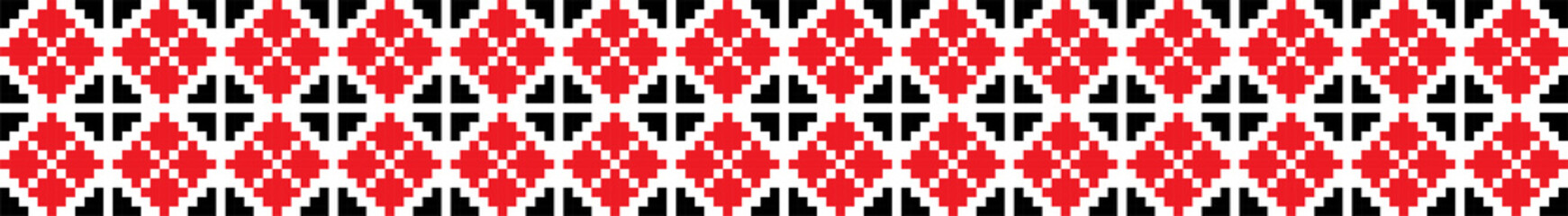 Traditional romanian folk art knitted pattern
