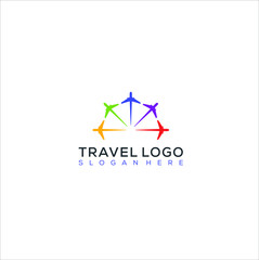 Fototapeta premium Travel logo design icon vector template.