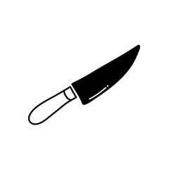Knife silhouette style icon vector design