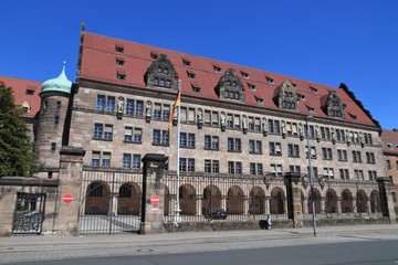 Naklejka premium Nuremberg Trials court