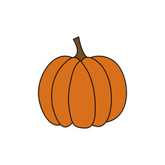 Pumpkins. Vegetable. Vector flat illustration.