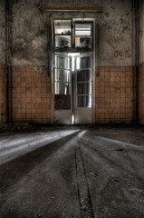 Sanatorium de l& 39 hôpital abandonné Beelitz Heilstaetten, Allemagne