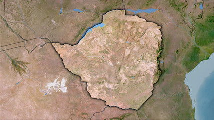 Zimbabwe, satellite C - dark glow