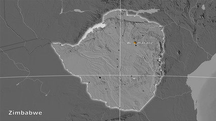 Zimbabwe, bilevel elevation - composition