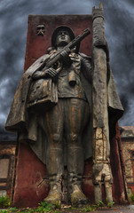 Abandoned hospital sanatorium monument Beelitz Heilstaetten, Germany