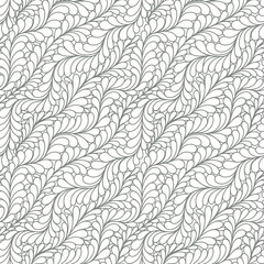 Seamless Hand drawn floral doodle background.  Pattern vector illustration.  Summer ornament. It can be used for wallpaper, printing on the packaging paper, textiles.