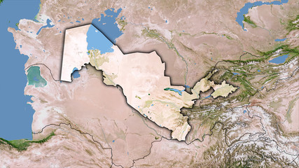 Uzbekistan, satellite C - dark glow