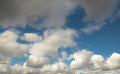 blue sky with clouds/Sunny day/Cumulus clouds