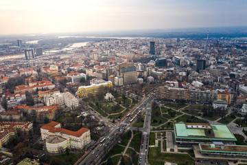 Fototapeta na wymiar Belgrade landscape city view, Serbija