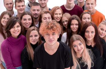Obraz premium portrait of group of happy young people