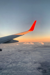 Fototapeta premium view from airplane window