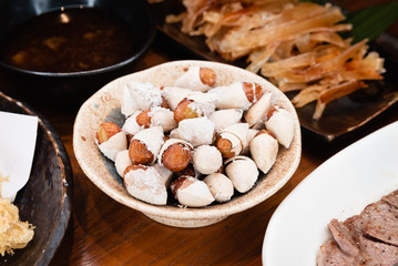 Grilled Ginkgo (Ginnan Yaki)