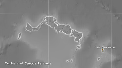 Turks and Caicos Islands, bilevel elevation - composition