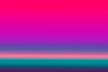Retro wave futuristic background of 1980s style with blurred soft neon color lights.  Cyberpunk and synthwave color concept with purple blue and pink gradient background.