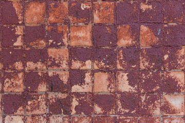 Abstract background old cracked square ceramic tile. Great background or texture.
