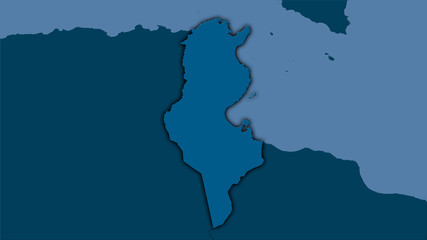 Tunisia, solid - dark glow