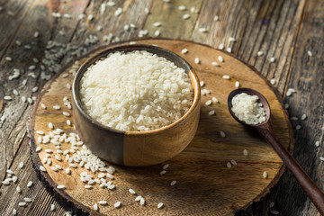 Raw Organic Dry White Rice