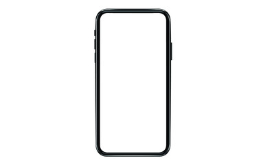smartphone with a blank screen lying on a flat surface. High Resolution Vector