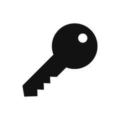 Key icon vector. Lock or unlock sign