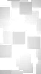 White abstract background. Misty backdrop with grey squares. 3D illustration