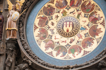 astronomical clock in the old town square of prague