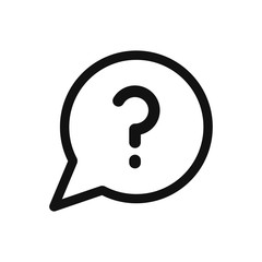 Question mark icon vector. Help sign