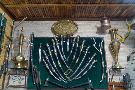 The knife craft shop in Bukhara