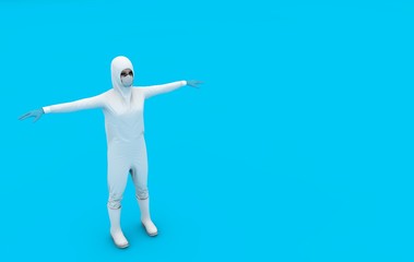 3d rendered illustration of a human body