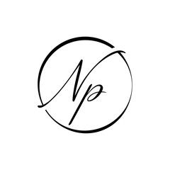 Initial Letter NP Logo Design Vector Template. Creative Abstract NP Letter Logo Design © Rana