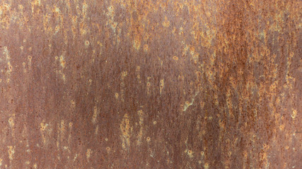 The texture of old metal, coated with paint and rust.