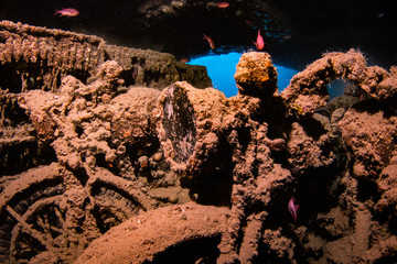 Motorbike on Thistlegorm wreck
