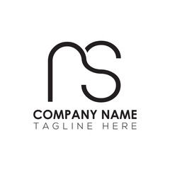 Initial Letter NS Logo Design Vector Template. Creative Abstract NS Letter Logo Design